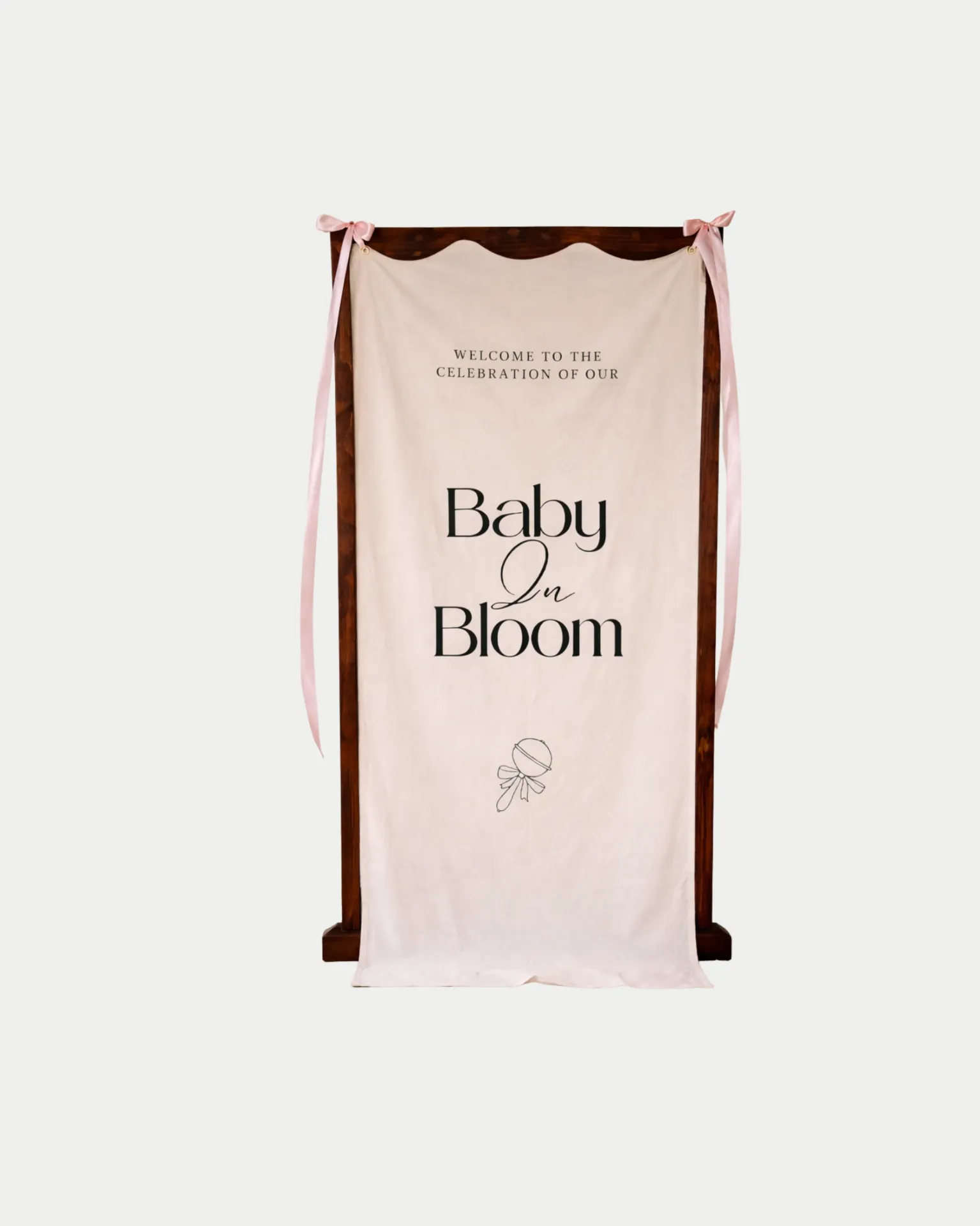 Baby in Bloom Welcome Sign