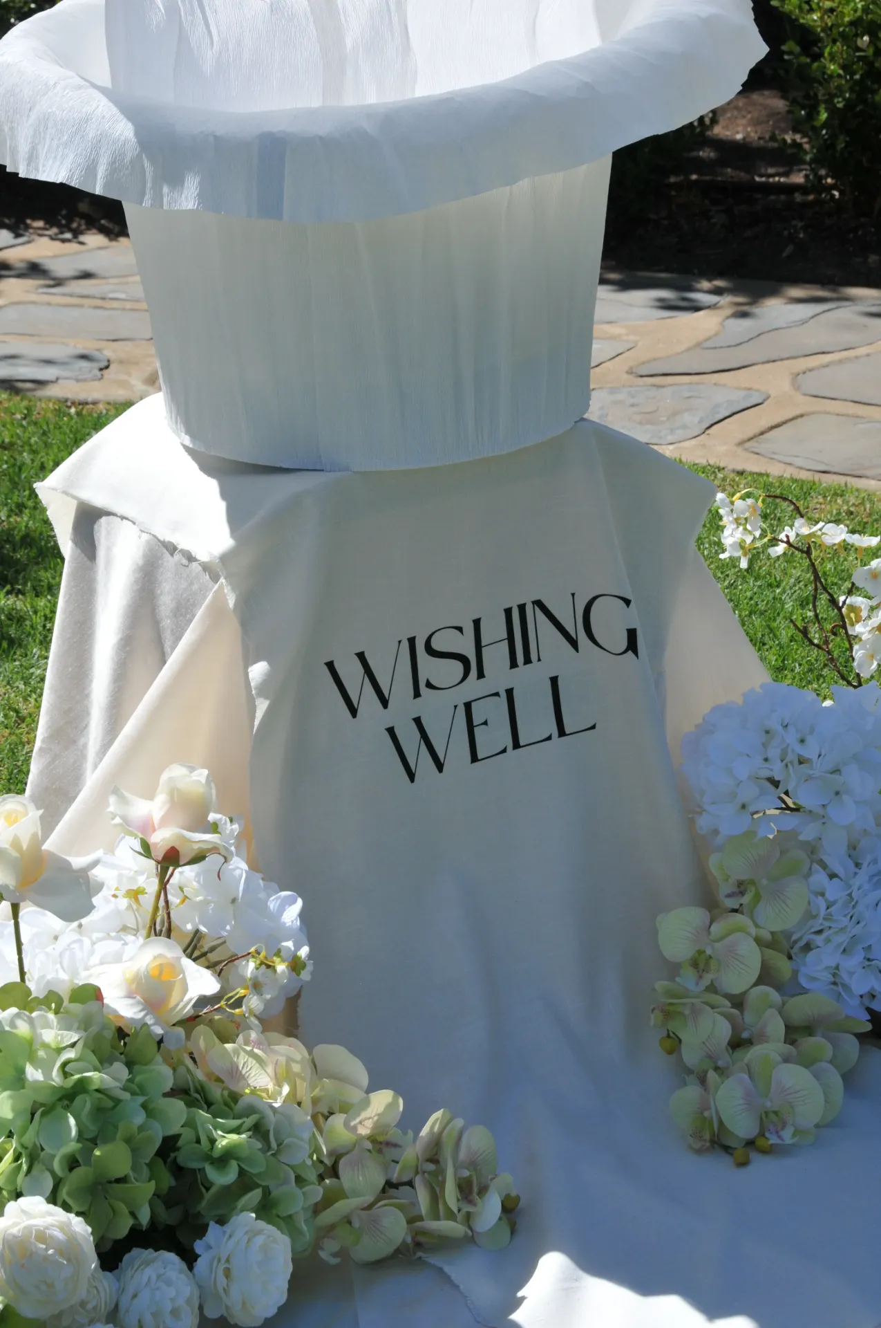 Wishing Well Linen Sign