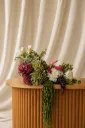 Large Faux Floral Arrangements: Red, White & Green Colour Way