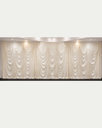 The Grand Pleat Backdrop- Warm Ivory