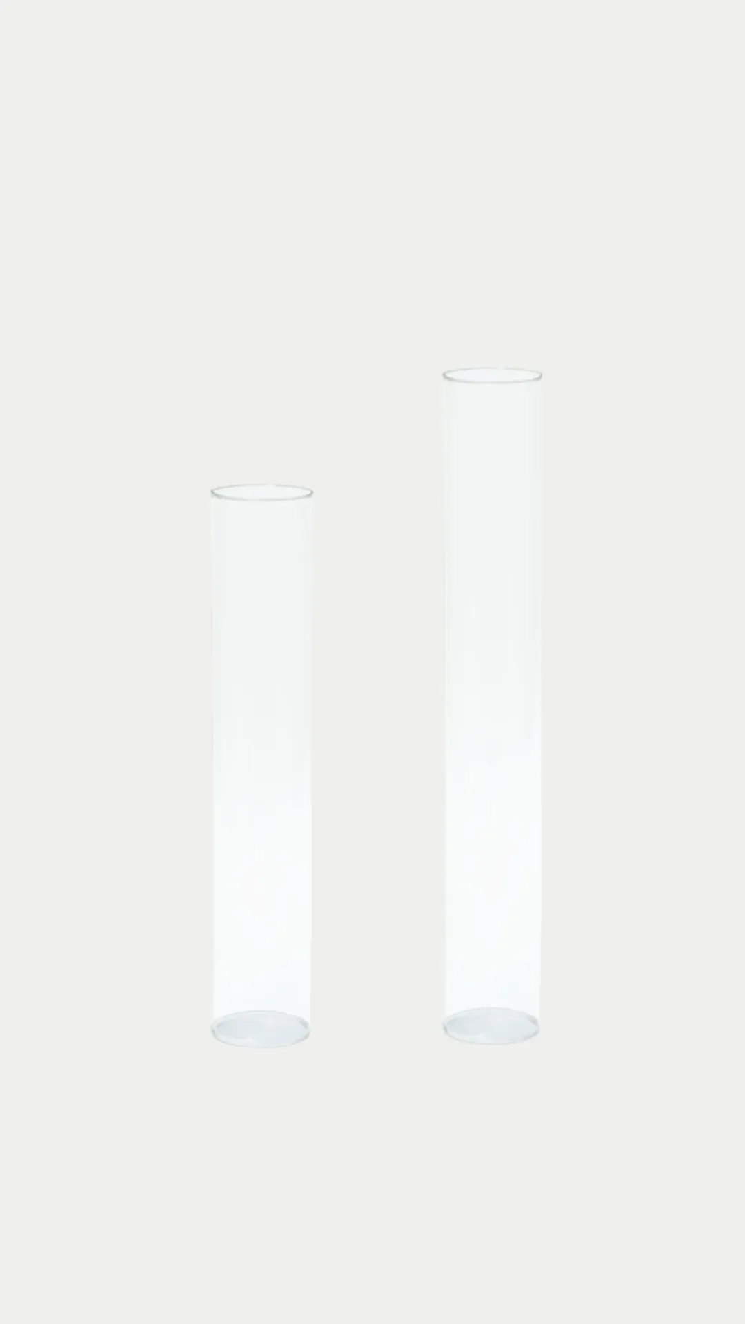 Clear 6.5cm x 45cm Candle Glass Sleeve