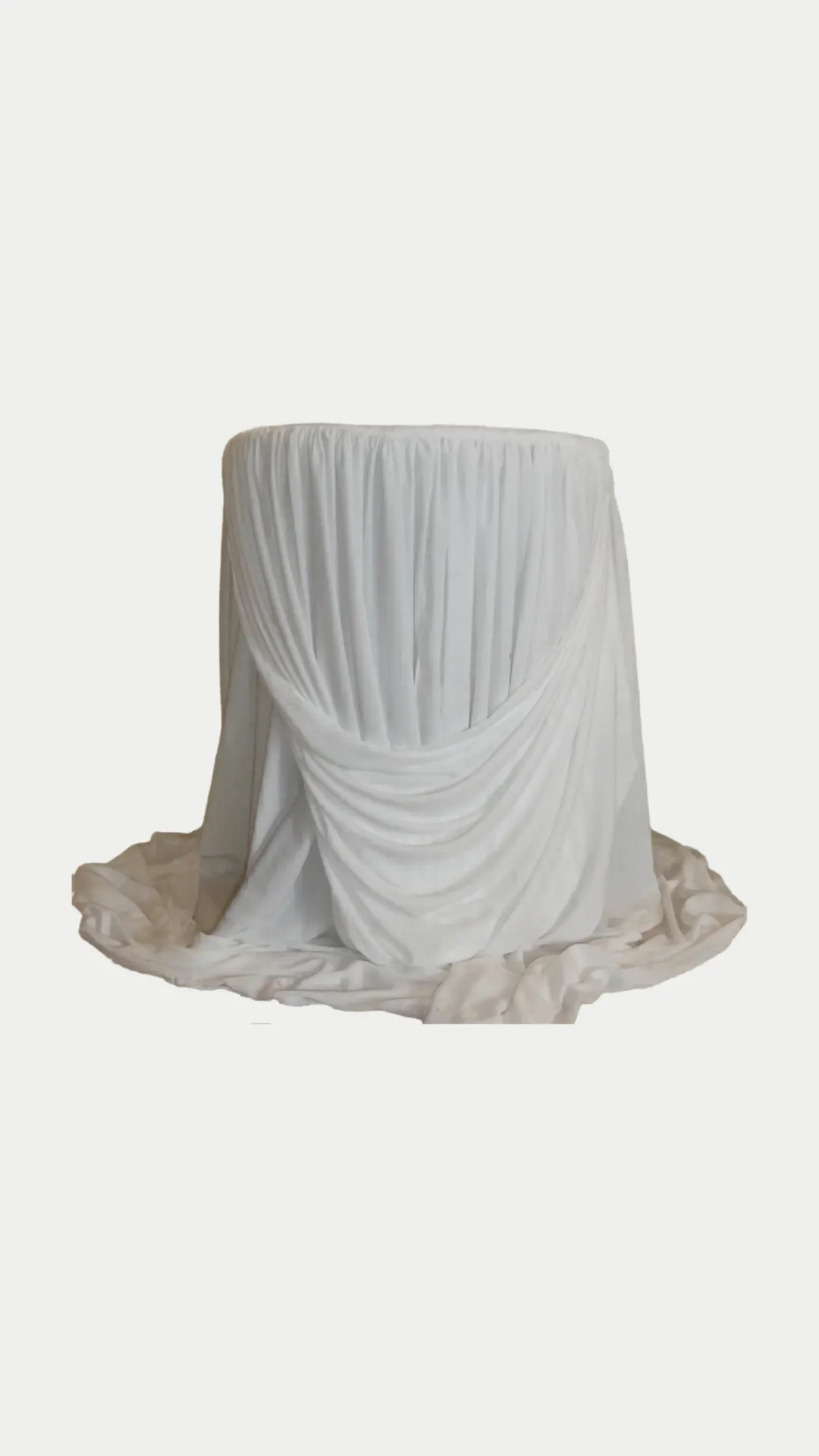 White Drape Tablecloth