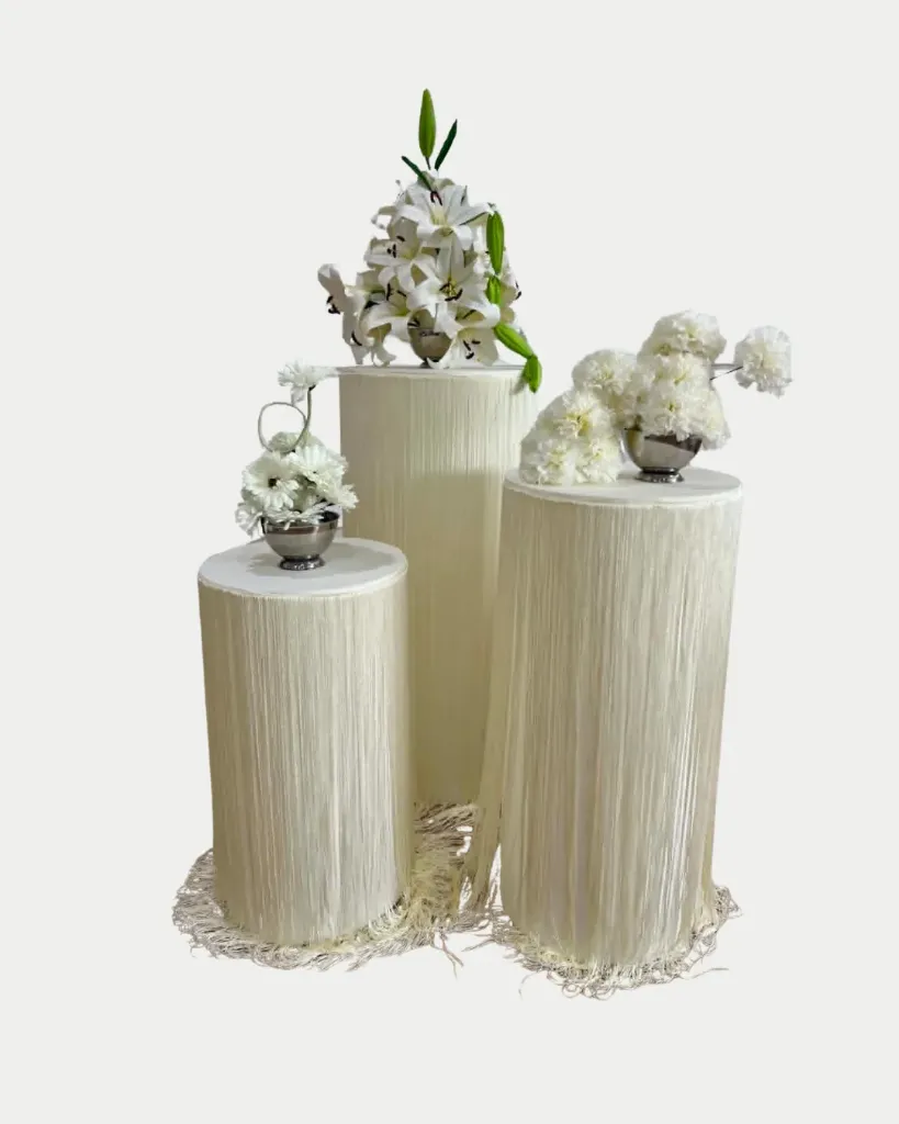 Fringe Cover: Round Plinths
