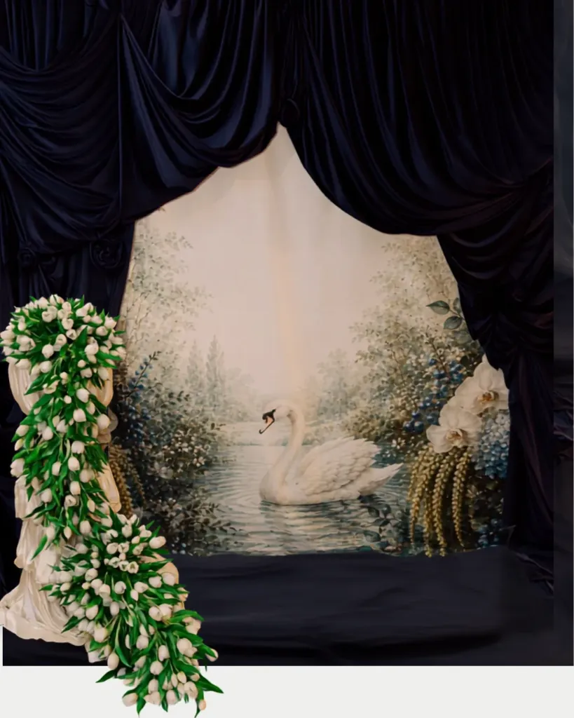 The Midnight Swan Backdrop